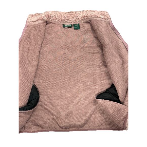 NWT $58 Stillwater Supply Co Softy Soft Sherpa Vest Pink Fuzzy Zip Up sizeMed - Picture 7 of 11
